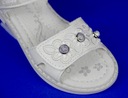 Sandałki CLIBEE r30/19,5cm PERŁOWE wk.skóra profil Płeć dziewczynki