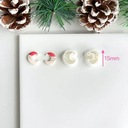 Рождественская мягкая керамическая форма для сережек, резак для глины, зимняя рождественская елка Санта-Клауса