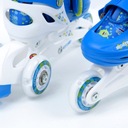 Sada Combo Monster LED kolieskové korčule nastaviteľné pre dieťa 3v1 veľ. 30-33 Počet kolies 4