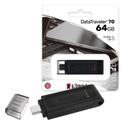 Флеш-накопитель 64 ГБ KINGSTON DT70 USB 3.2 G1 TYPC