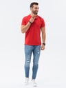 Рубашка-поло мужская трикотажная, темно-красная V14 S1374 L
