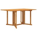 vidaXL Skladací záhradný stôl, 150x90x75 cm, masívne teakové drevo Druh stoličky