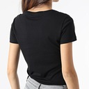 EMPORIO ARMANI EA7 značkové dámske tričko BLACK L Dominujúca farba čierna