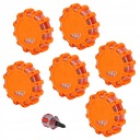 6X FLARA WARNING BLYSKOWA MAGNIT LED BEAM HEADLIGHT STROBOSCOPE POMARANCZOWA  photo 11