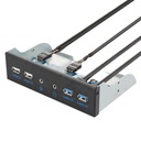 Передняя панель 2x USB3.0 2x USB2.0 2x Аудио 5.25
