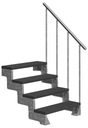 ШИРИНА НАРУЖНОЙ ЛЕСТНИЦЫ GARDENTOP 80СМ АНТРАЦИТ