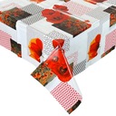 Скатерть клеёнка ПВХ на флизелине 120х140см