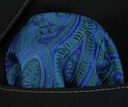 Карманный платок в оттенках синего и зеленого -Alties