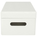 Белый деревянный ящик с ручками 30х20х14 см.
