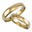 КЛАССИЧЕСКИЕ ЗОЛОТЫЕ ОБРУЧАЛЬНЫЕ КОЛЬЦА ПР.0.333 4 ММ