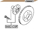 HUB WHEELS MITSUBISHI FRONT LANCER CS 03- (4 BOLTS 