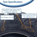 27X11.00R14 TIRE ATV 275/60R14 OBOR VULTURE  photo 14