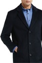 Dunnes Elegant Мужское шерстяное пальто Темно-синее пальто Куртка 54% Шерсть M