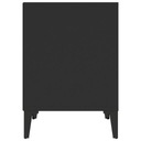 vidaXL Nočný stolík, čierny, 40x35x50 cm Výška nábytku 50 cm