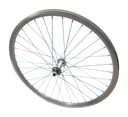 ПЕРЕДНЕЕ КОЛЕСО BIKELAND 24 ДЮЙМА, КОНИЧЕСКОЕ, СЕРЕБРЯНОЕ