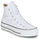 Converse All Star topánky tenisky biela platforma Dominujúci vzor bez vzoru