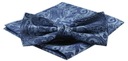 Мужской комплект галстука-бабочки и нагрудного платка — Alties — Синий Пейсли