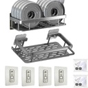 ПОЛКА ДЛЯ ДУША В ВАННОЙ, 2 ШТ, серый