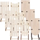 9 шт. МИНИАТЮРНЫЕ ДЕРЕВЯННЫЕ УКРАШЕНИЯ САНЕЙ