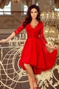 NICOLLE-šaty s dlhším chrbtom Červená 210-6