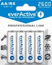 4 Ni-MH аккумулятора EverActive R6/AA емкостью 2600 мАч