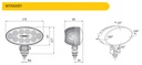 LED pracovná lampa 12-24 V 4000 lm 40 W oválne rozptýlené svetlo WESEM Výrobca dielov Wesem