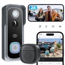 DZWONEK BEZPRZEWODOWY KAMERA WIDEO DOMOFON 3MP 1296P DWUKIERUNKOWA ROZMOWA