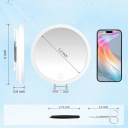 MULTIFUNKCIÓS TÜKÖR, NAGYÍTÓS SMINKTÜKÖR LED VILÁGÍTÁSSAL Szín fehér