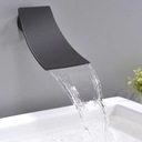 Черный смеситель для ванны скрытого монтажа Waterfall - Qvadro BK Waterfall