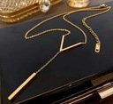 Ожерелье GOLD V Celebrity, элегантная цепочка, пластина