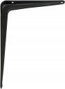 УГЛОВОЙ КРОНШТЕЙН ПОЛОЧНАЯ ОПОРА ПОД ПОЛКУ 125х150 ЧЕРНАЯ