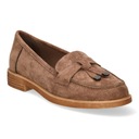 MOKASYNY PÓŁBUTY DAMSKIE VINCEZA BEŻOWE ZAMSZ PŁASKI OBCAS R 38