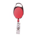 Ски-пасс с карабином, красный