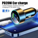 SÚPER CHARGER TYPE C FAST CHARGING DUAL PORT CAR CHARGER CAR PHONE ADAPTADOR 