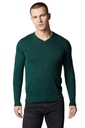 Мужской зеленый хлопковый свитер с v-образным вырезом Próchnik PM6 L