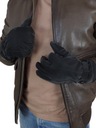 Módne pánske zimné rukavice ZATEPLENÁ hrubá KOŽUŠINA MEDVEDÍK POHODLNÁ farba Kolekcia jesień zima