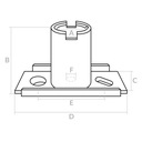 СТУПИЦА НОЖА 22,2x45 ПРИВОД С КЛИНОМ SH53 SHD53 SH51 SH46 ВЫВОДКА HANDY FAOWRYT