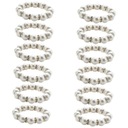 12 шт. КОЛЬЦА ДЛЯ САЛФЕТОК ЖЕМЧУЖНЫЕ ПОДСТАВКИ ДЛЯ САЛФЕТОК ЖЕМЧУЖНЫЕ