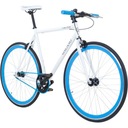 Женский и мужской городской велосипед с фиксированной передачей, 28, унисекс, односкоростной, стальной