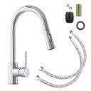 КУХОННЫЙ Смеситель, ВЫДВИЖНОЙ ИЗЛИК LIBRA ХРОМ