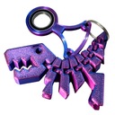 Цветной набор Keyrambit Keyspinner MIDNIGHT + набор Flexi Dino TIKTOK