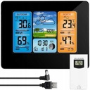 БЕСПРОВОДНАЯ ПОГОДНАЯ СТАНЦИЯ ПОГОДА Гигрометр Термометр Датчик Часы Дата