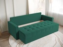 Sofa rozkładana z funkcją spania HOT pojemnik na pościel butelkowa zieleń Marka BroMARKT