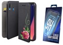 Чехол-книжка для SAMSUNG GALAXY A40 FLOWER + GLASS