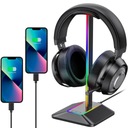 ПОДСТАВКА ДЛЯ ИГРОВЫХ НАУШНИКОВ RGB LED РУЧКА USB