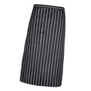 Unisex Stripe kuchárska zástera s vreckom čierna Druh nohavíc baggy