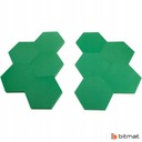 Акустическая пена Шестигранник 5см темно-зеленая, декоративное улучшение акустики