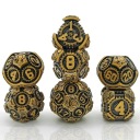 НАБОР МЕХАНИЧЕСКОГО СЕРДЦА ИЗ 7 МЕТАЛЛИЧЕСКИХ КУБИКОВ ДЛЯ РПГ