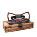 ДЕРЕВЯННЫЙ БАНТ СЕРЫЙ КАРМАННЫЙ КВАДРАТНЫЙ НАБОР ЗАПОНОК НА КОСТЮМ МОДНЫЙ ПОДАРОК