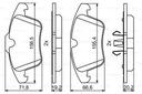 BOSCH ZAPATAS DE FRENADO PARTE DELANTERA FORD LAND ROVER VOLVO DESCRIPCIÓN 